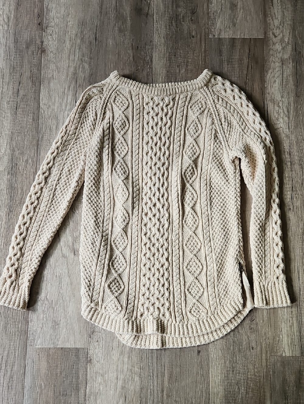 Cream Cable Knit Women's Sweater - Classic Knit Pullover